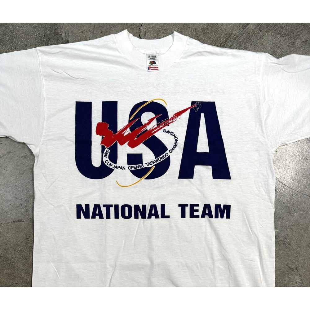 Rare Vintage 1995 USA Olympic Taekwondo National Championship Team Open95 Shirt